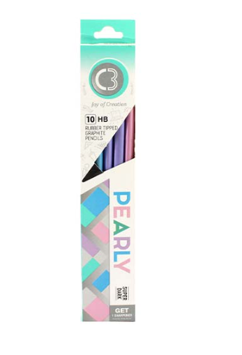 DOMS C3 Pearly Pencil, Pack of 10 Pcs
