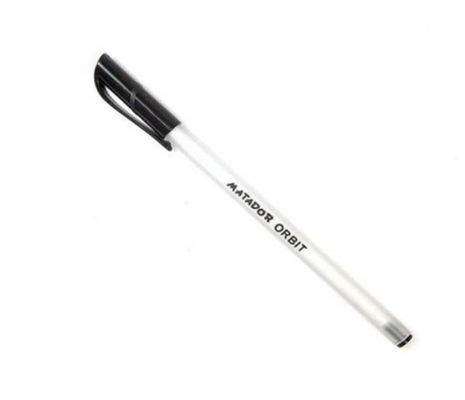 Matador Orbit Ball Pen, Black (Pack of 12)
