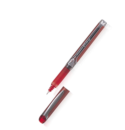 Pilot Hi-Tecpoint Rollerball Pen, Red, Grip, V5