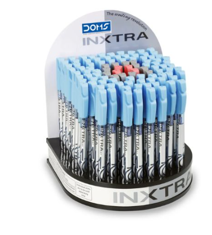 DOMS Inxtra Ball Pen, Black, Pack of 100Pcs
