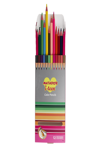 Matador i-teen Color Pencil Box, Big (12 color)