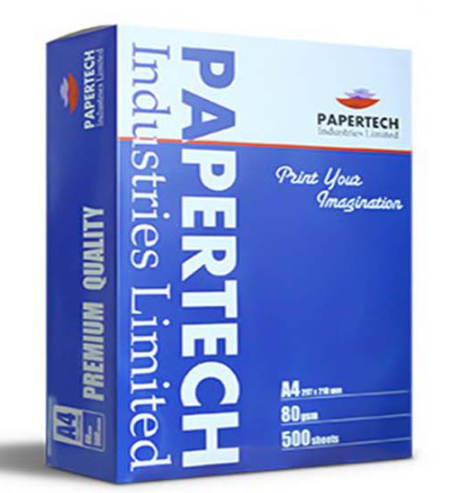 Papertech Offset Paper, A4, 80 GSM (Pack of 500 Sheets)