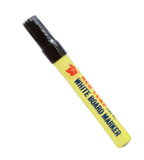 Red Leaf 737 White Board Marker, Black (Pack of 12)
