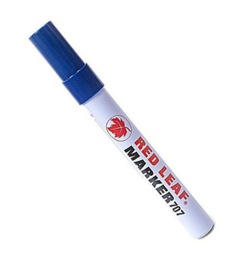 Red Leaf 707 Permanent Marker, Blue (Pack of 12)