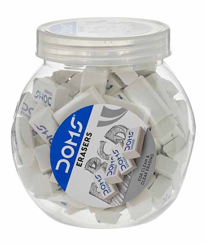 DOMS Eraser, Pack of 100 Pcs (Jar)