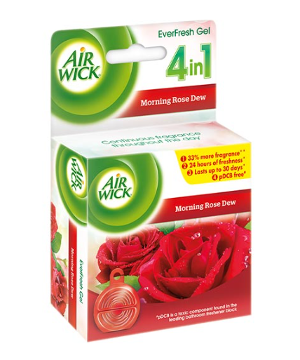 Air Wick Everfresh Gel 4 In 1, Morning Rose Dew