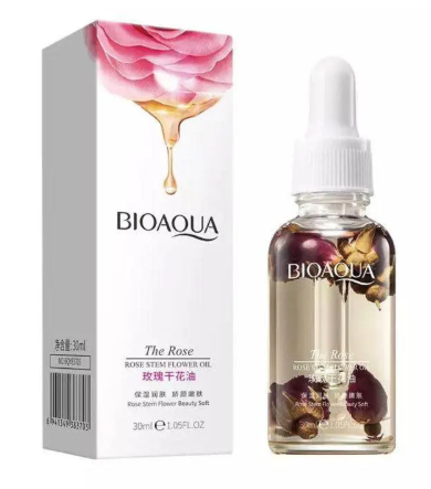 BIOAQUA Rose Oil For Face Body And Hair -30ml