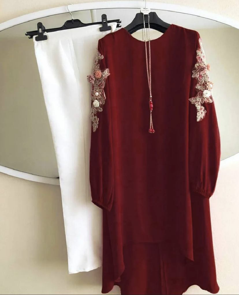 western dress Ladies Top and Pant Jorget style Kurti for women