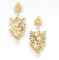 Pearl Gold Plated Silver Earrings