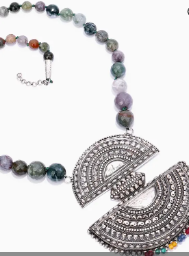 Oxidized Silver Necklace