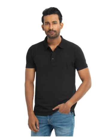 Black polo shirt for men new 2024 brand | Export quality polo shirt for men black