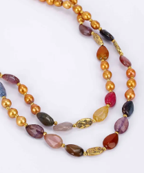 Pearl and Beads Studded Necklace