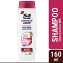 Parachute Naturale Advanced Hair Fall Control Shampoo with Onion & Coconut Milk For Strong & Thick Hair Reduces Hair Fall Paraben Free, 100% Vegan All Hair Types 160 ml
