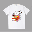 Courage cartoon new aesthetic design jersey fabric Tshirt