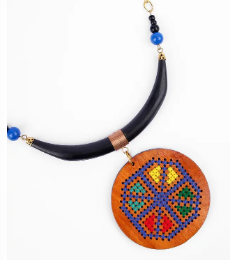 Wooden Beads Studded Necklace