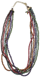 Multicolour Wooden Beads Necklace