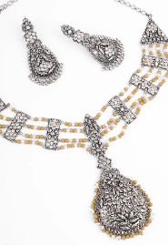 Engraved Necklace Set