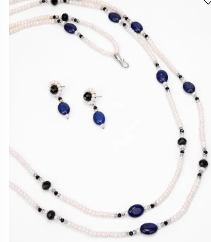 Pearl and Stone Studded Necklace Set