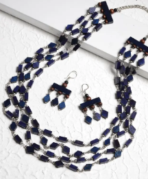 Wooden Beads Necklace Set