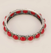 Oxidized Silver Bangle