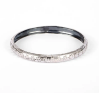 Oxidized Silver Bangle