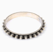 Oxidized Silver Bangle