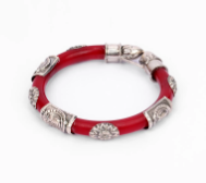 Oxidized Silver Bangle