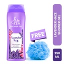 SKINZEN Lavender Haze Shower Gel 250ml with free Loofah