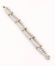 Pearl and Simulated Beads Bracelet