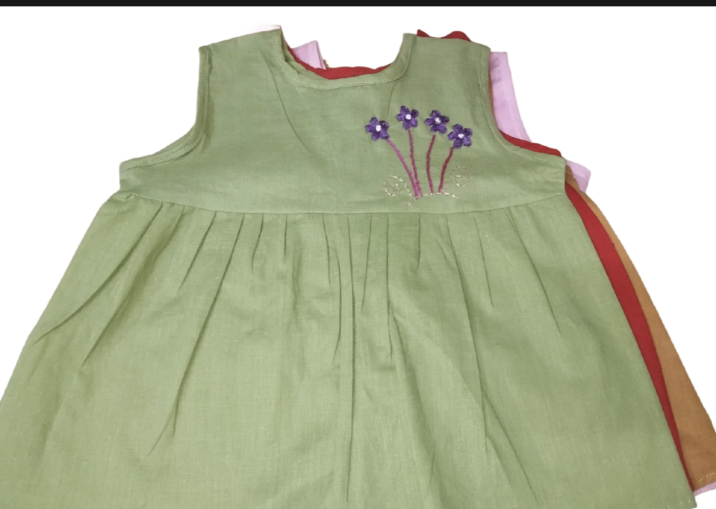 nima dress frock from 0 months to 6 months baby girl -