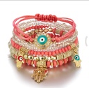 Lucky eye charm bohemian style multilayer handmade bead bracelets for women ópcs set bead bracelet layer bracelet