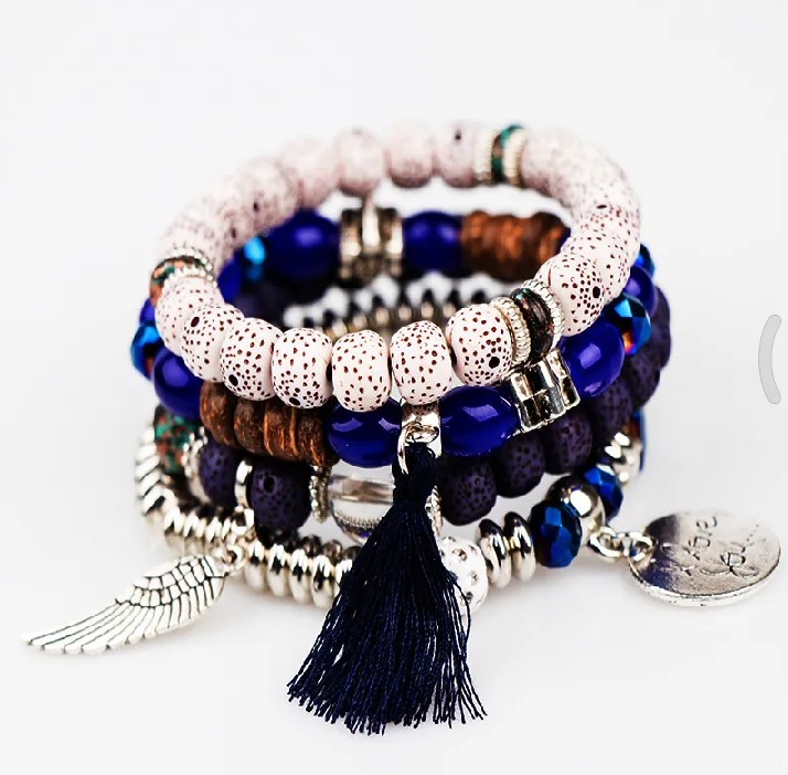 4Pieces/Sets Crystal Bracelets for Women and girls