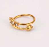 Pearl Brass Ring