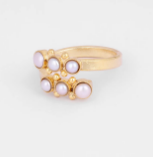 Pearl Brass Ring