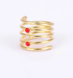 Pearl Brass Ring