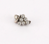 Simulated Ruby Oxidized Silver Ring