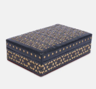 Black Faux Leather Jewellery Box