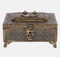 Oxidized Brass Treasure Box