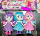 3 piece barbie Doll set play with new friend toy Multicolor