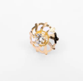 Simulated Stone Gold Nose Pin