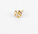 Simulated Stone Gold Nose Pin