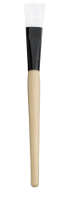 Lady Butterfly face mask applying bamboo brush - white