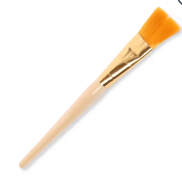 Lady Butterfly face mask applying bamboo brush - gold