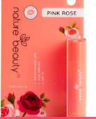 Nature Beauty Pink Rose Tinted Lip Balm