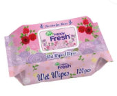 Happy Fresh Wet Wipes with fliptop - 120 Pcs