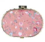 Parlour Mini Makeup Mirror-Oval-Pink