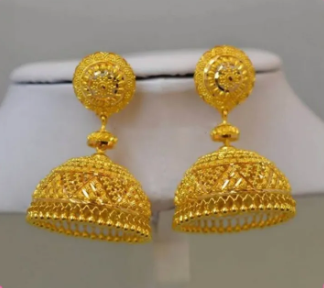 Golden Metal Stylish Earrings For Women Gift For Her Fashion Jewelry
