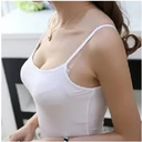 White Cotton Tank Top Camisole for Women - All Season