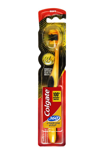 Colgate Charcoal Gold 360 Toothbrush