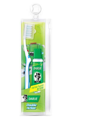 Darlie Toothpaste, 50gm + Toothbrush Travel Kit (Imported)